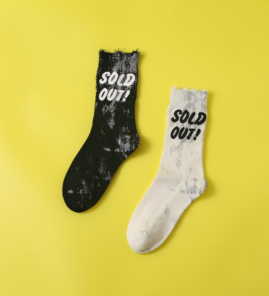 Sold-Out Socks in Black and White （2 pairs）